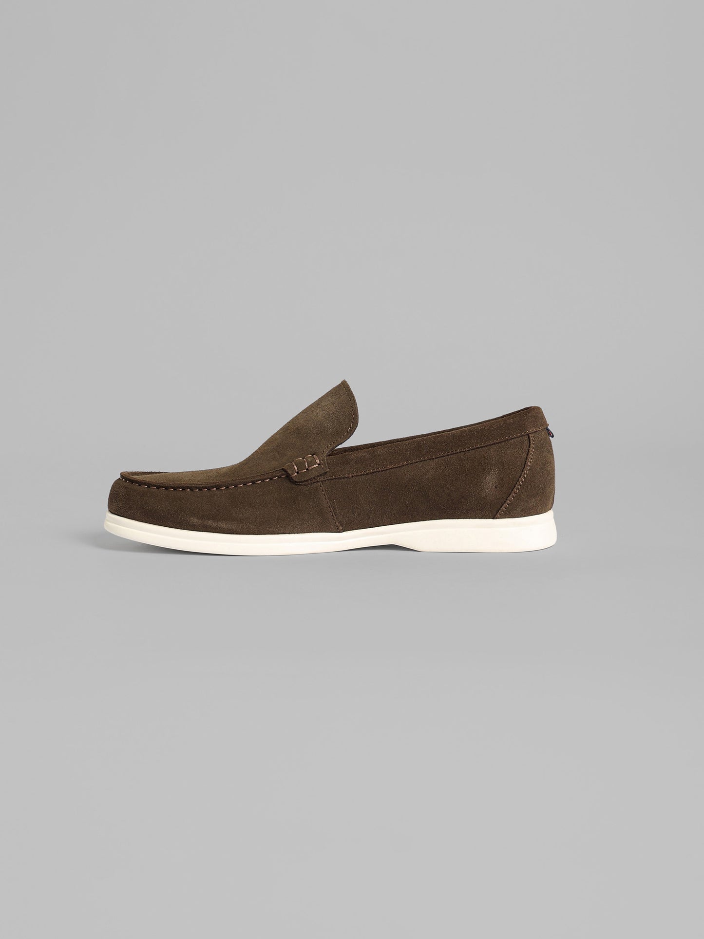 Tan Suede Slip-On Loafer