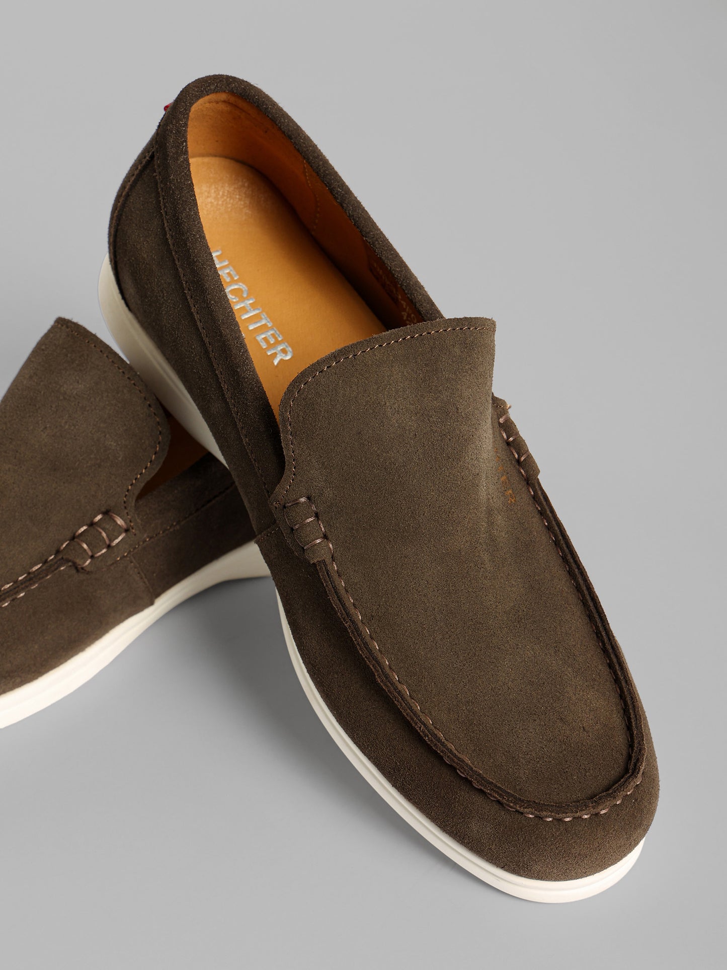Tan Suede Slip-On Loafer