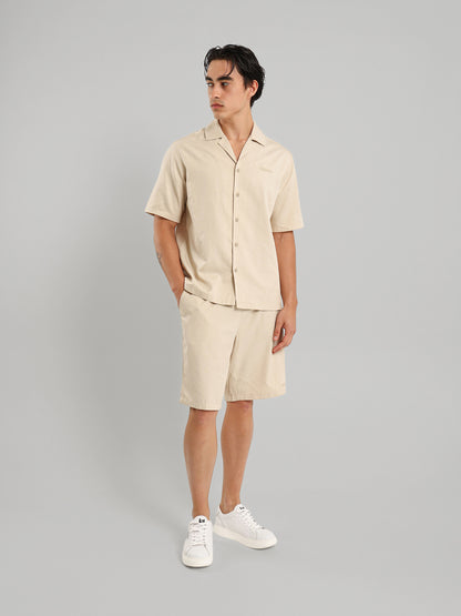 Chest Embroidered Casual Button Down Shirt
