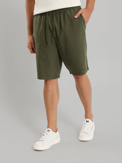 Elastic Waistband Shorts