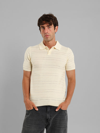 Fine Knit Polo Shirt