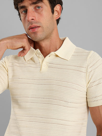 Fine Knit Polo Shirt