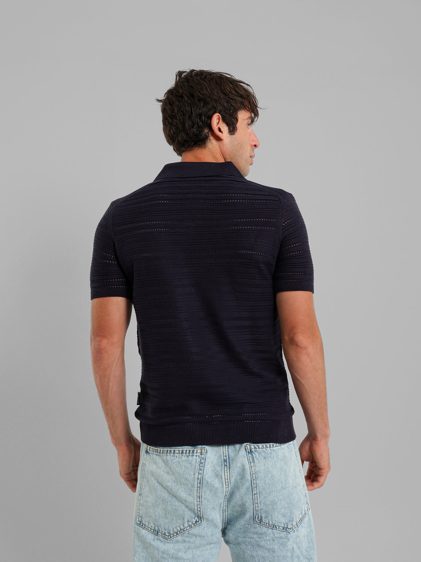Fine Knit Polo Shirt