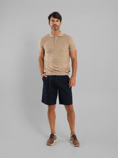 Fine Knit Polo Shirt