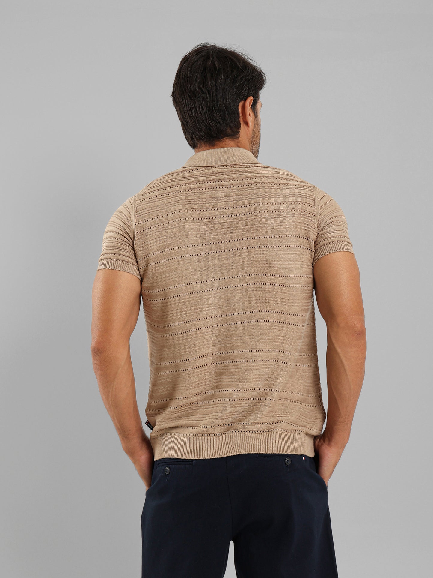 Fine Knit Polo Shirt