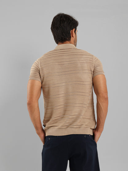 Fine Knit Polo Shirt