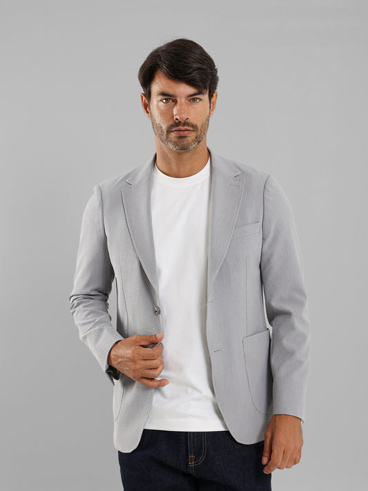 Flap Pocket Half-Lined Blazer