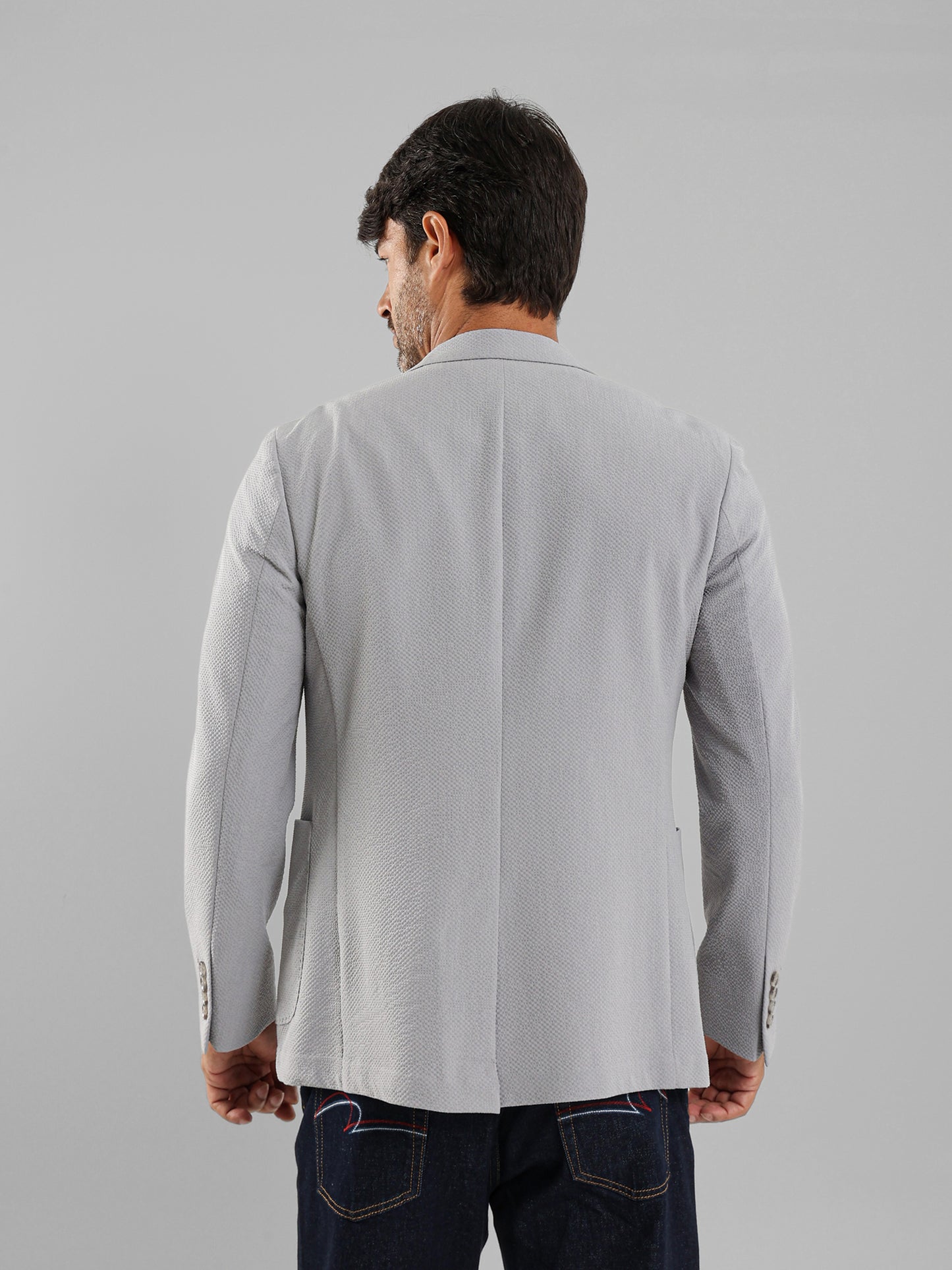 Flap Pocket Half-Lined Blazer