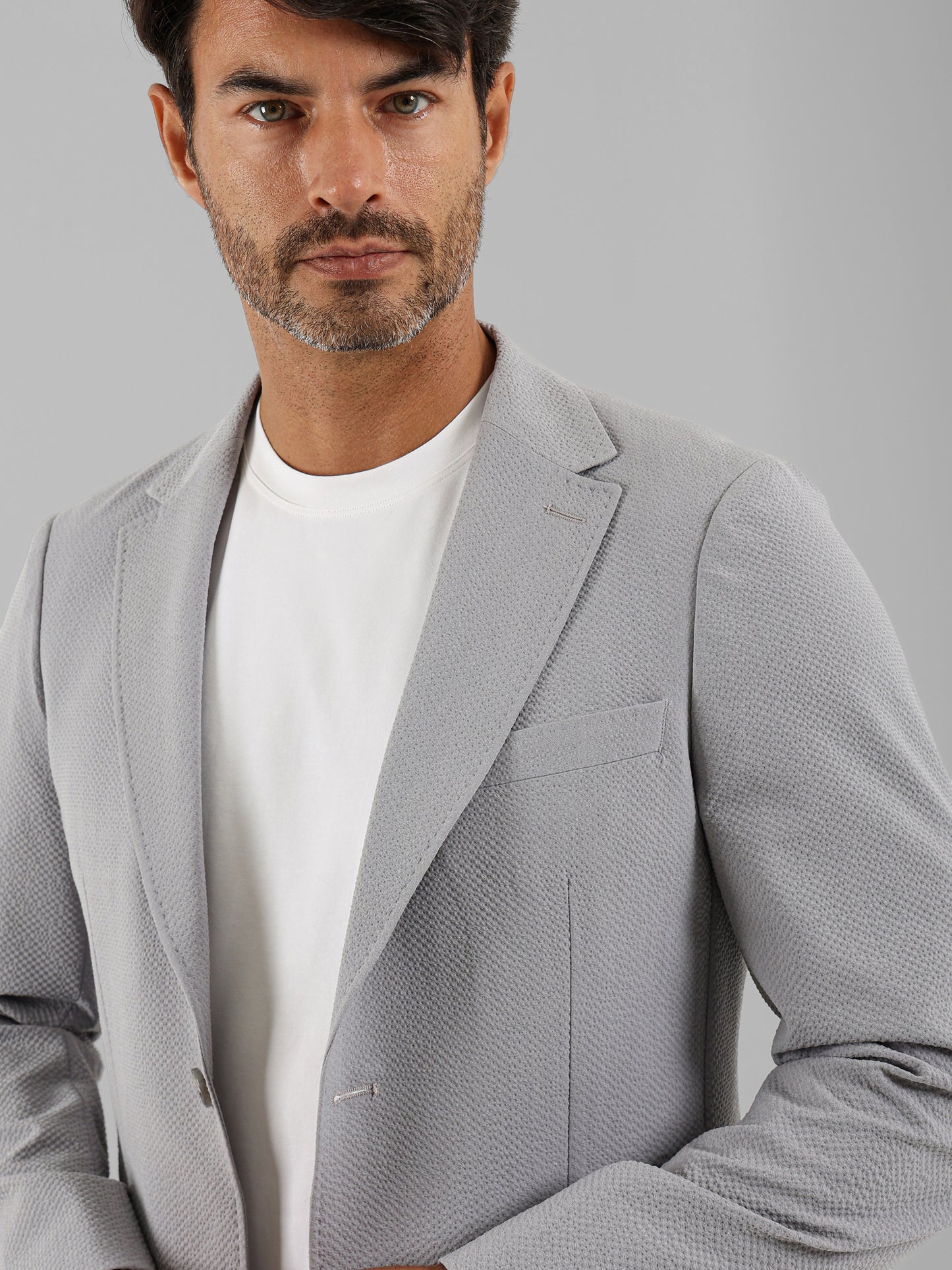 Flap Pocket Half-Lined Blazer