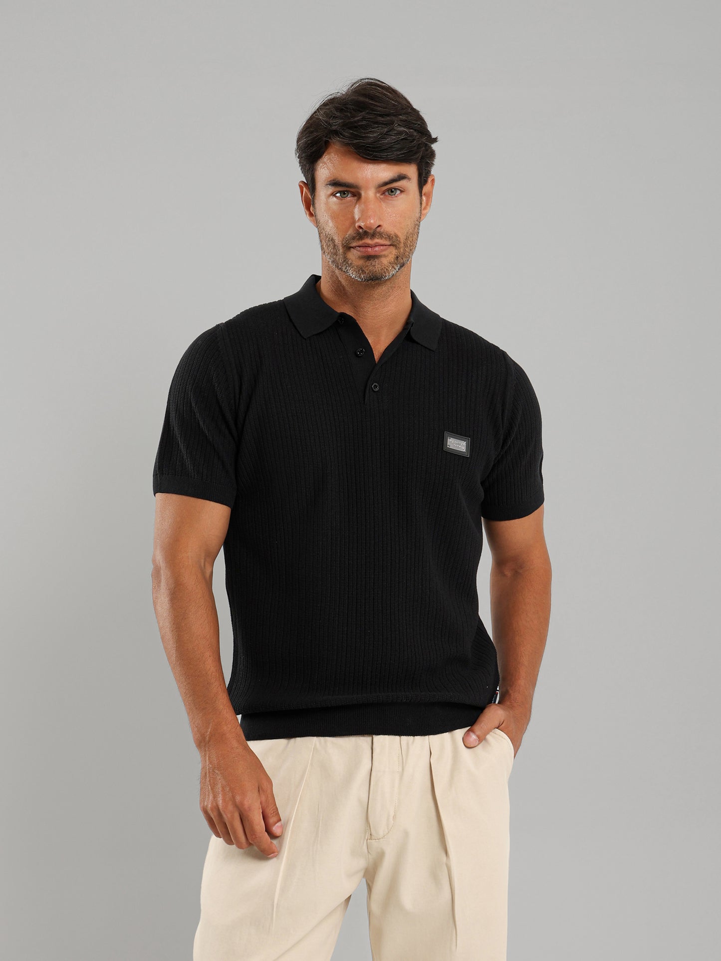Classic Knit Polo Shirt
