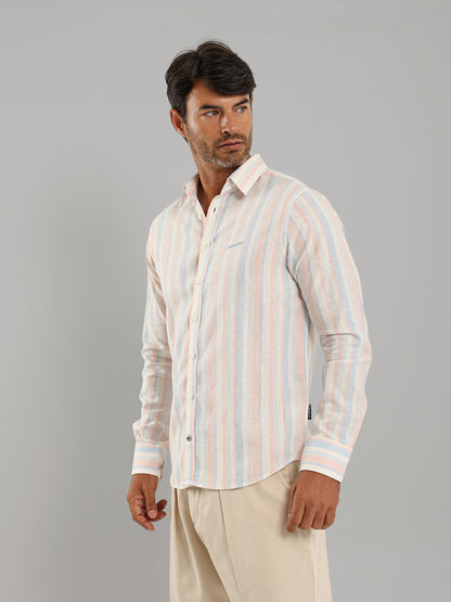 Kent Collar Wide Stripe Shirt