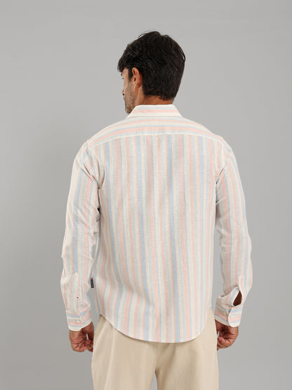 Kent Collar Wide Stripe Shirt