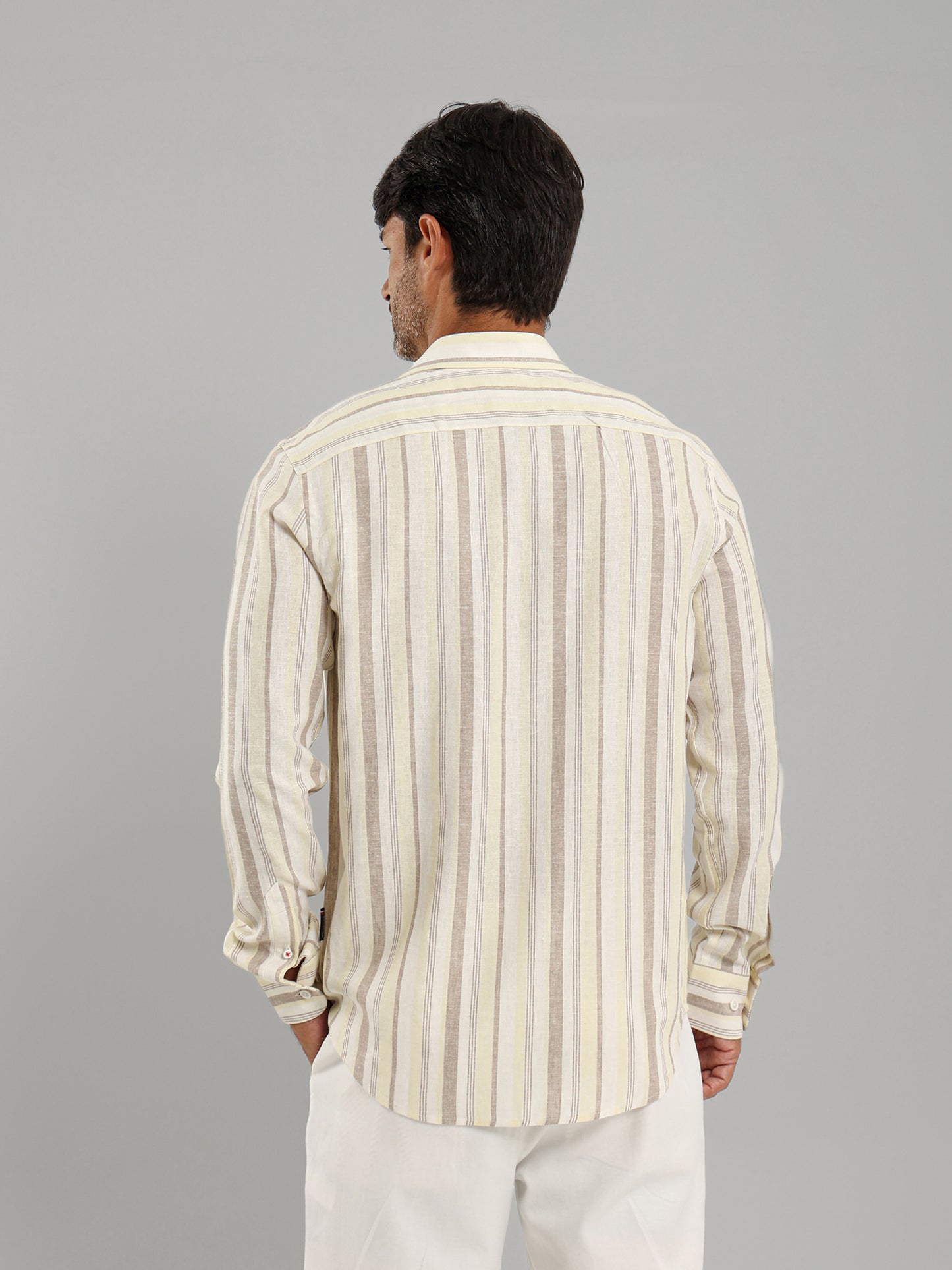 Kent Collar Wide Stripe Shirt