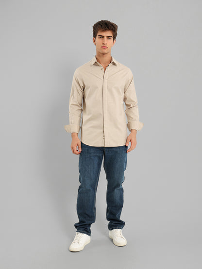 Kent Collar Hidden Placket Shirt