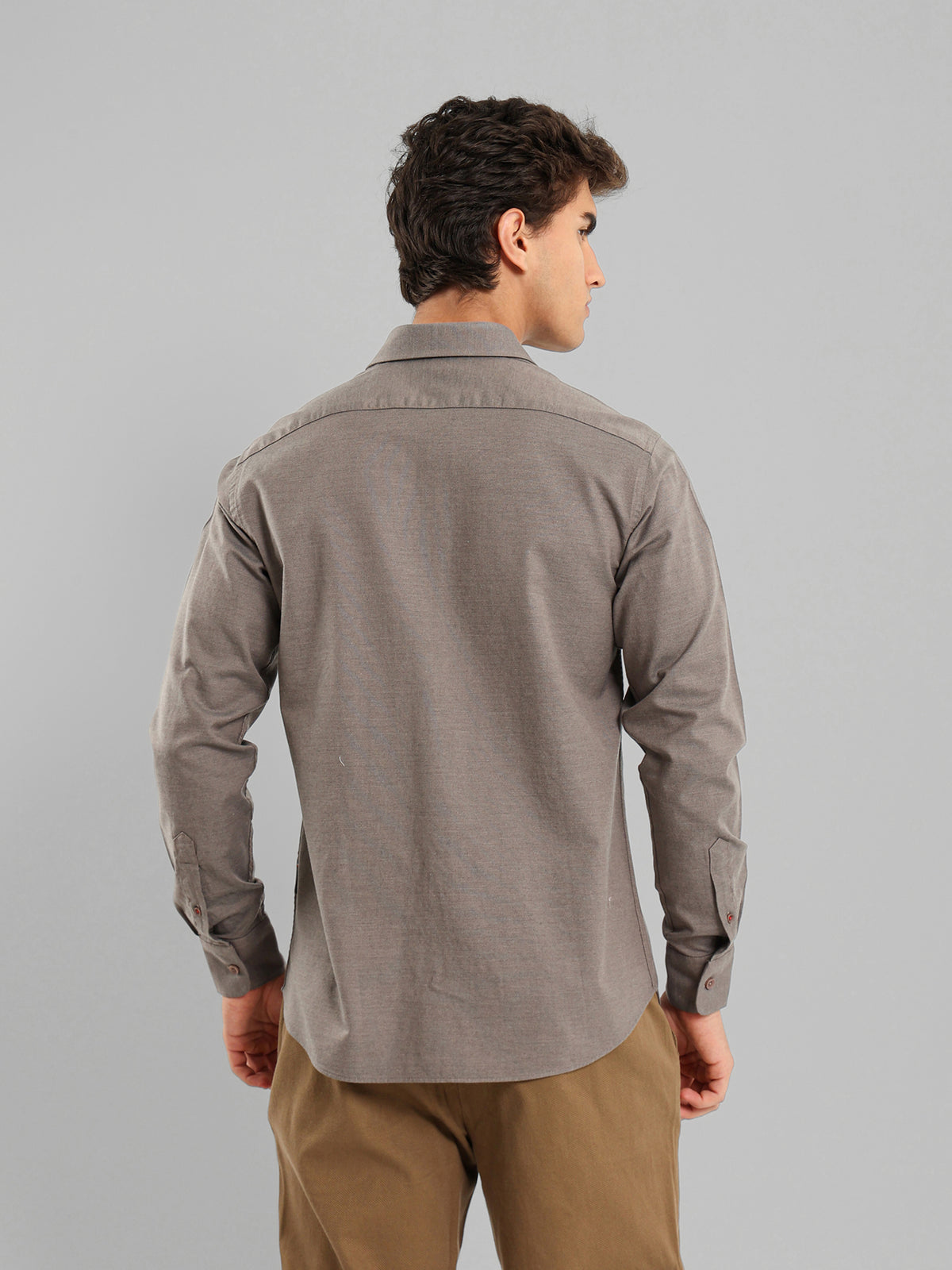 Kent Collar Hidden Placket Shirt