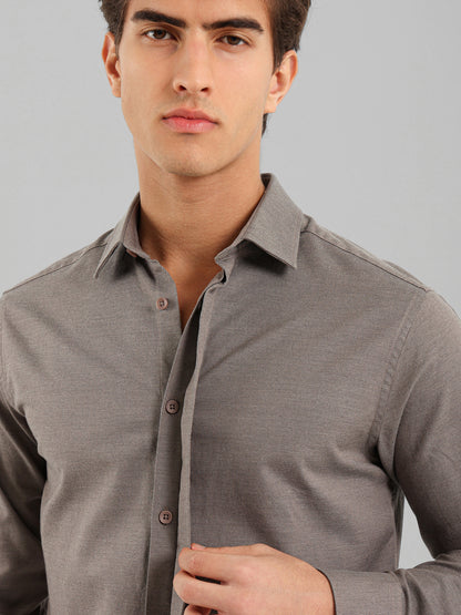 Kent Collar Hidden Placket Shirt