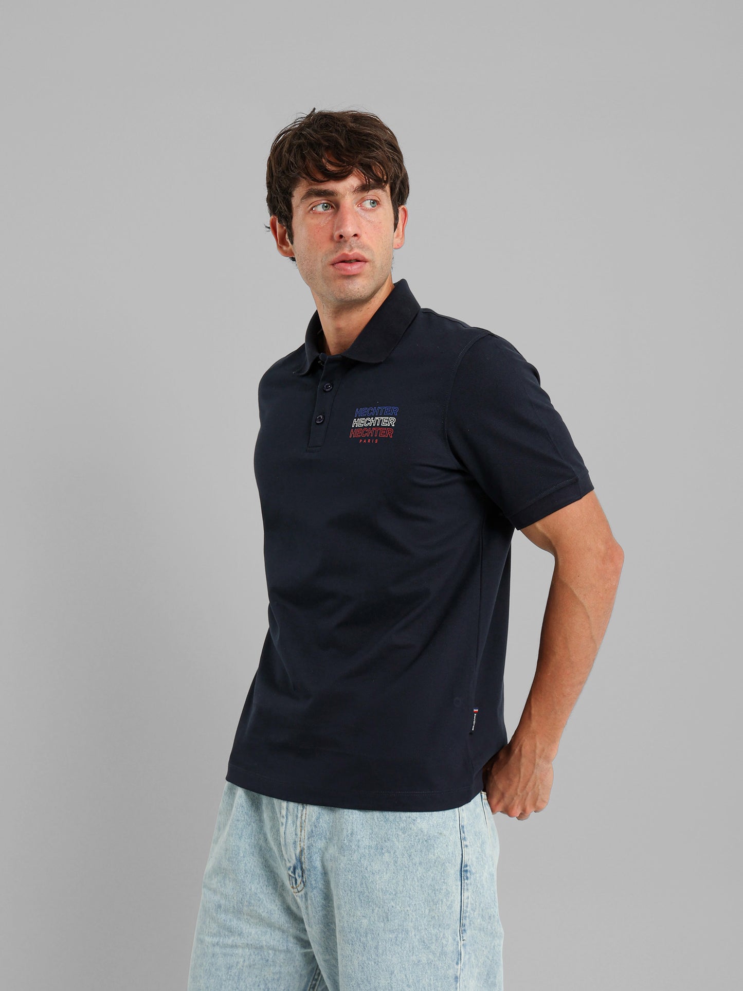 Button Placket Polo Shirt