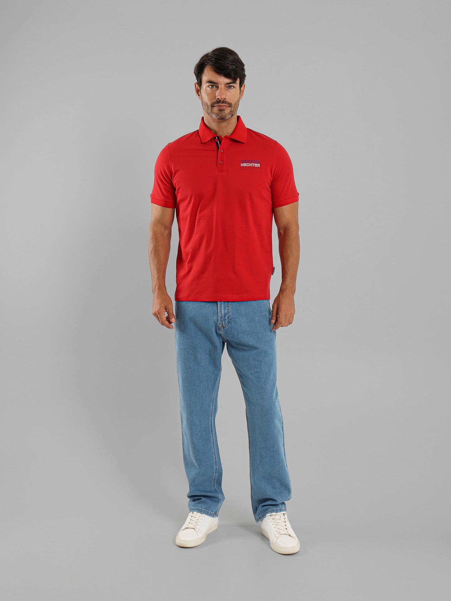 Button Placket Polo Shirt