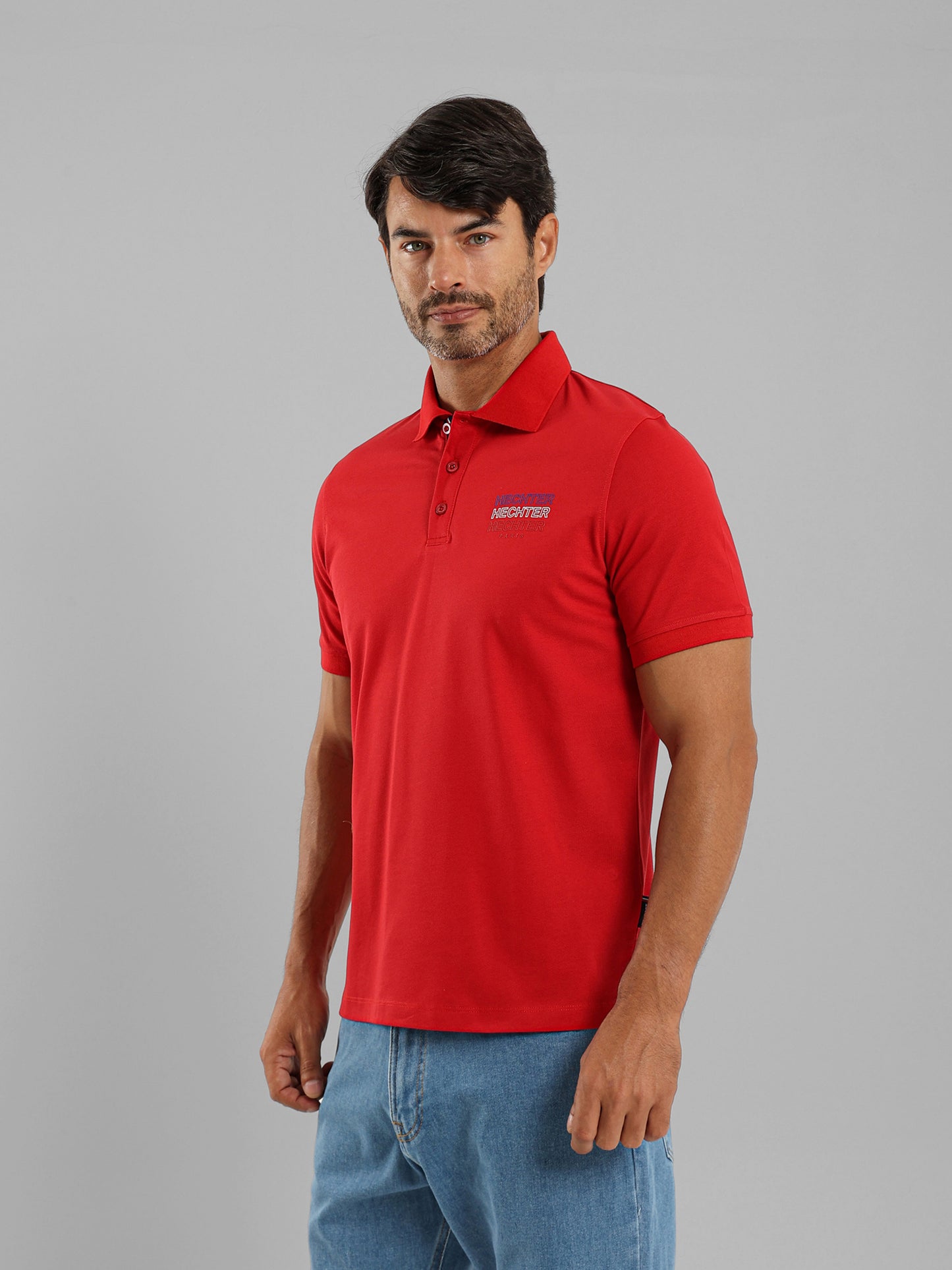 Button Placket Polo Shirt