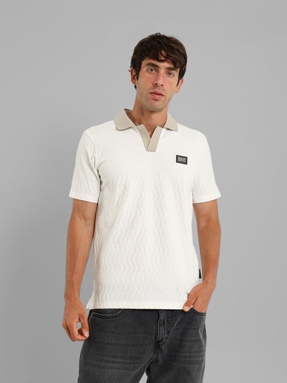 Herringbone Polo Shirt