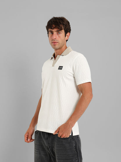Herringbone Polo Shirt