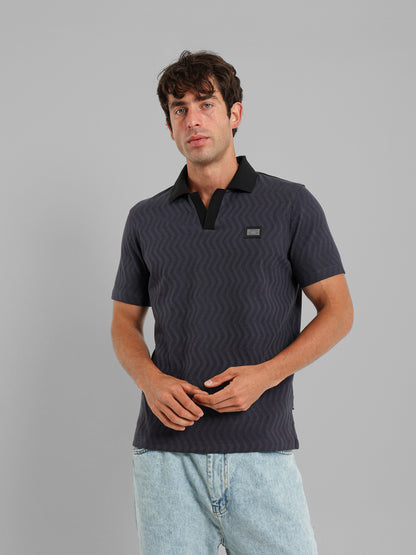 Herringbone Polo Shirt