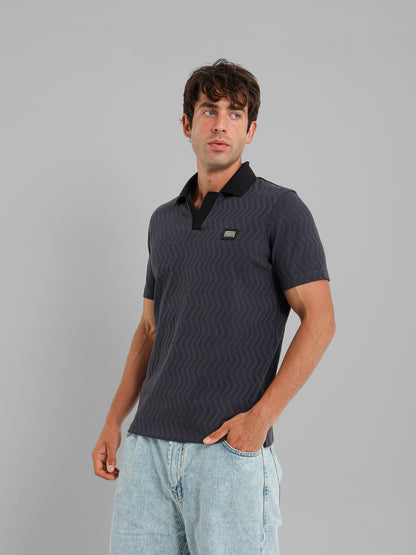 Herringbone Polo Shirt