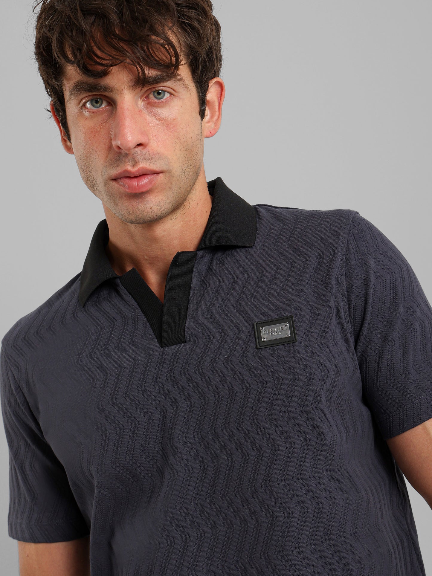 Herringbone Polo Shirt