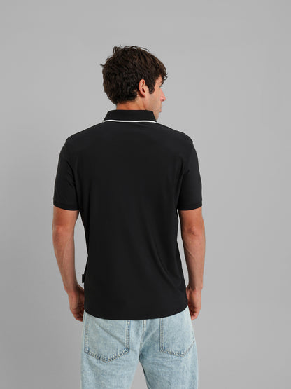 Zip-Neck Polo Shirt