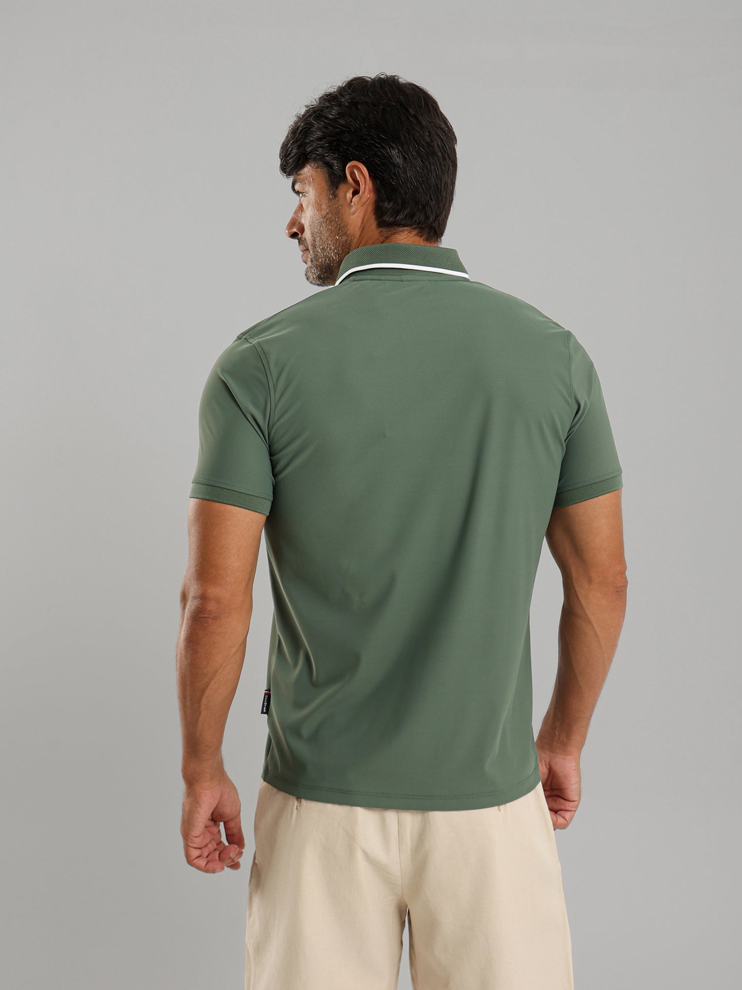 Zip-Neck Polo Shirt