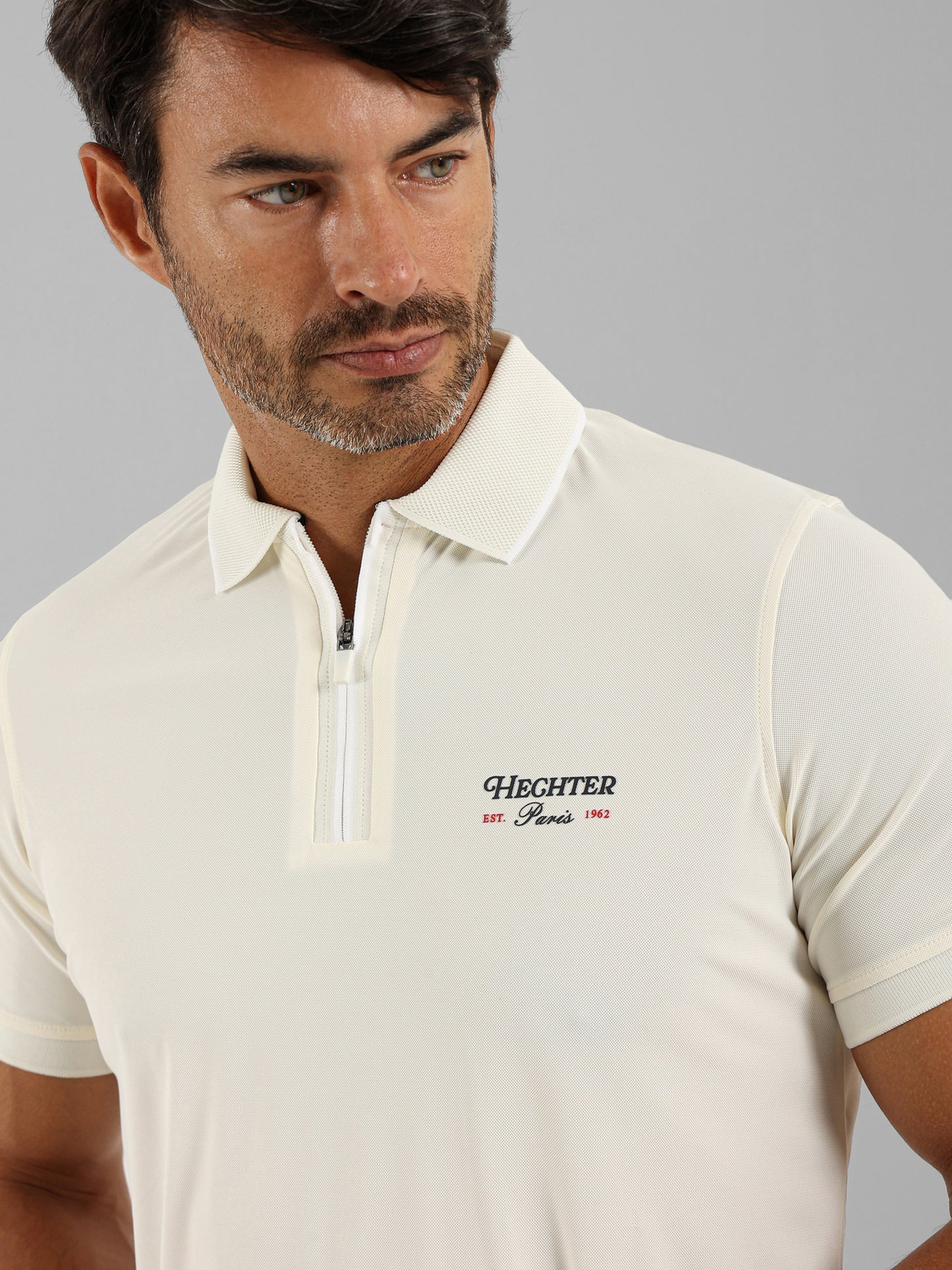 Zip-Neck Polo Shirt