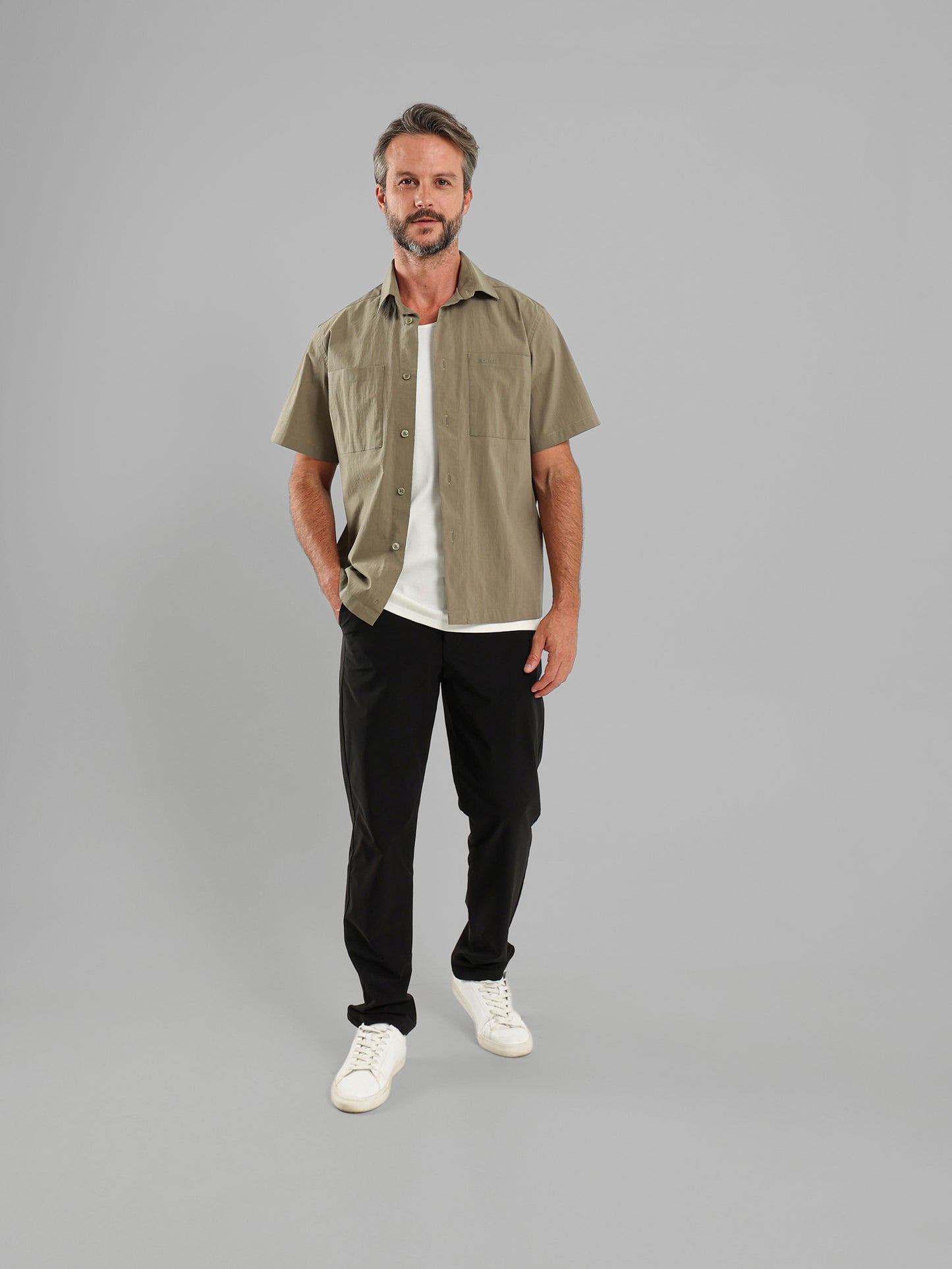Kent Collar Short-Sleeve Shirt