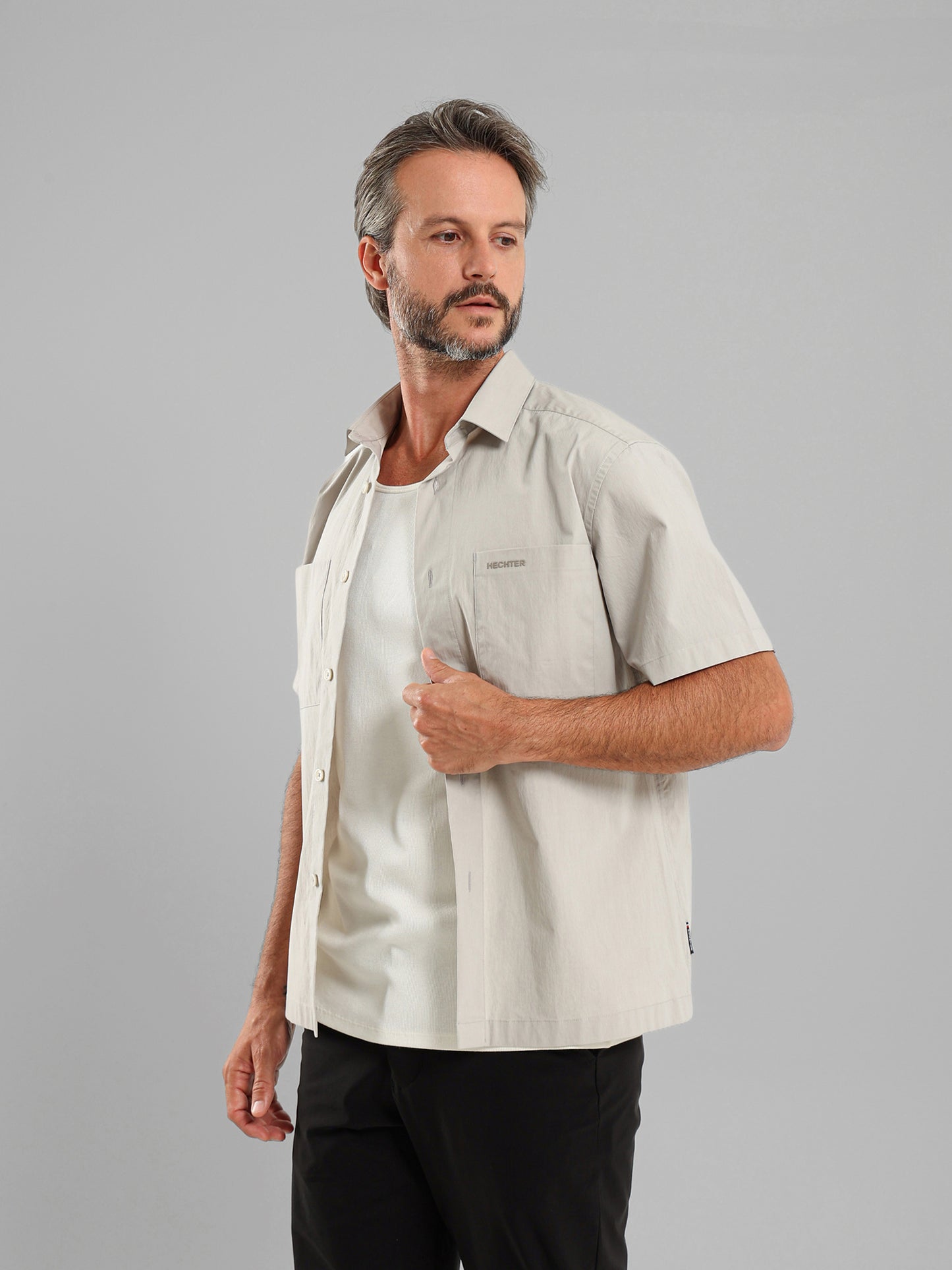 Kent Collar Short-Sleeve Shirt