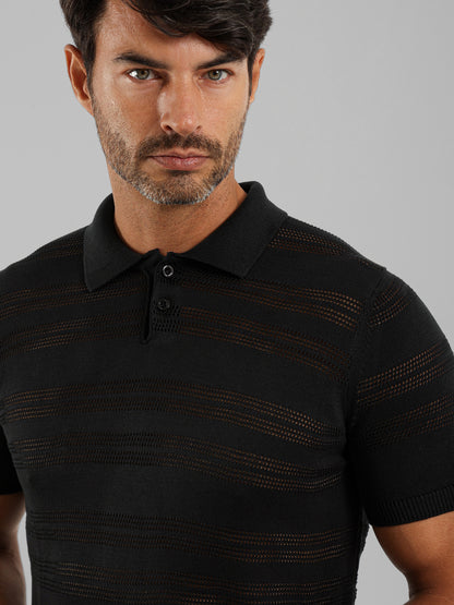 Knitted Polo Shirt