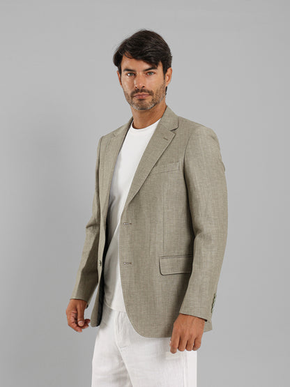 Flap Pocket Half-Lined Blazer