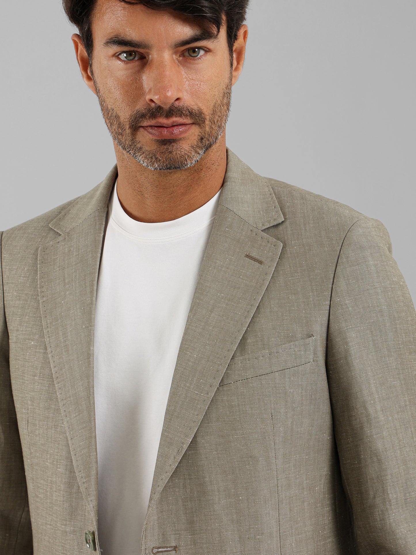 Flap Pocket Half-Lined Blazer