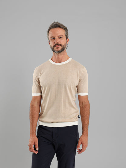 Ribbed Crew Neck Knit