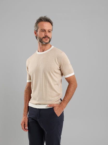 Ribbed Crew Neck Knit