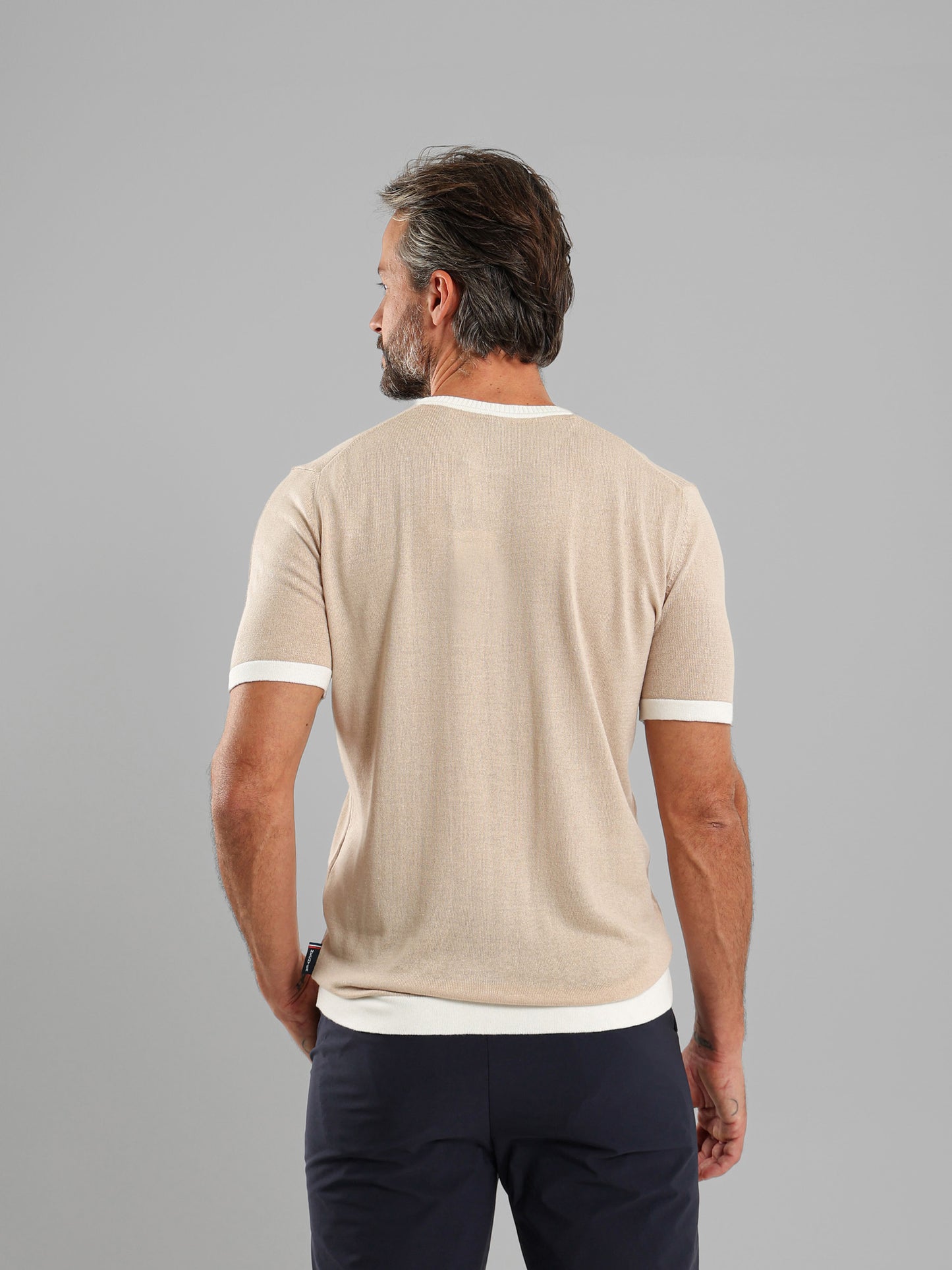 Ribbed Crew Neck Knit