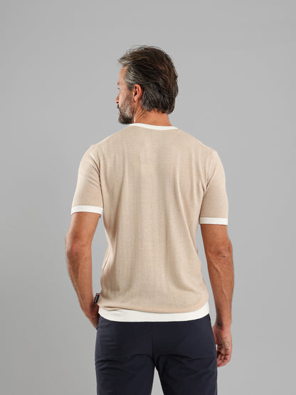 Ribbed Crew Neck Knit