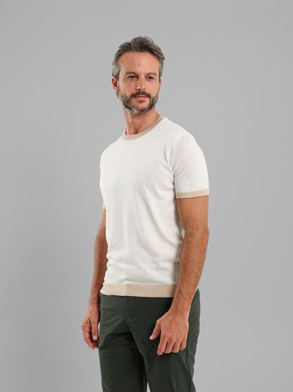 Ribbed Crew Neck Knit