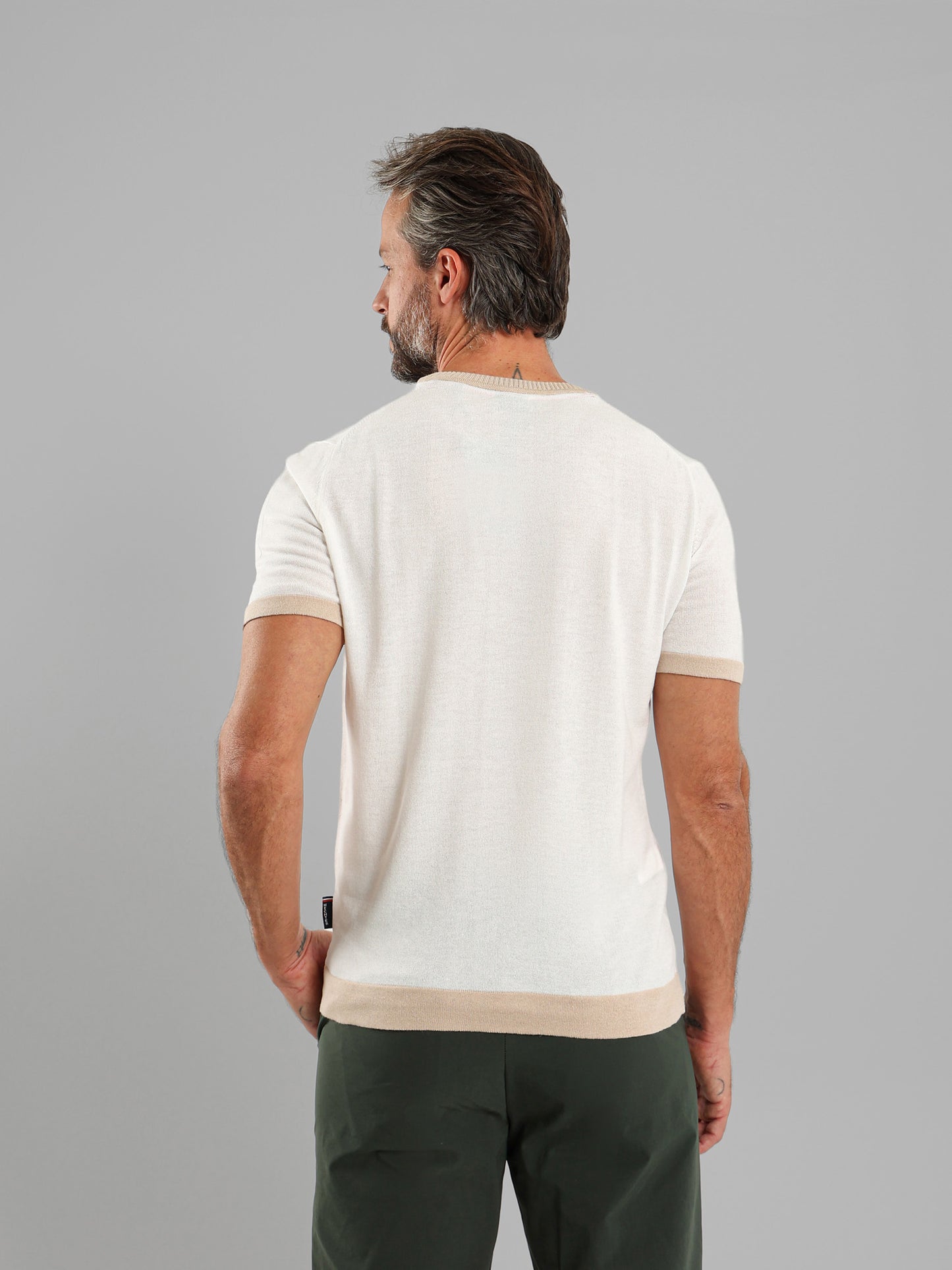 Ribbed Crew Neck Knit