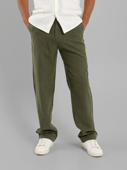 Cargo Belt Pressed Crease Pants