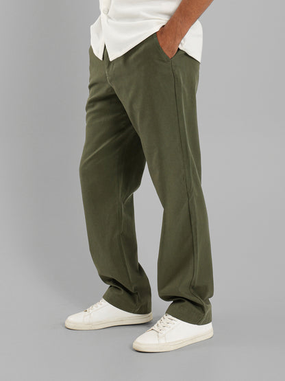 Cargo Belt Pressed Crease Pants
