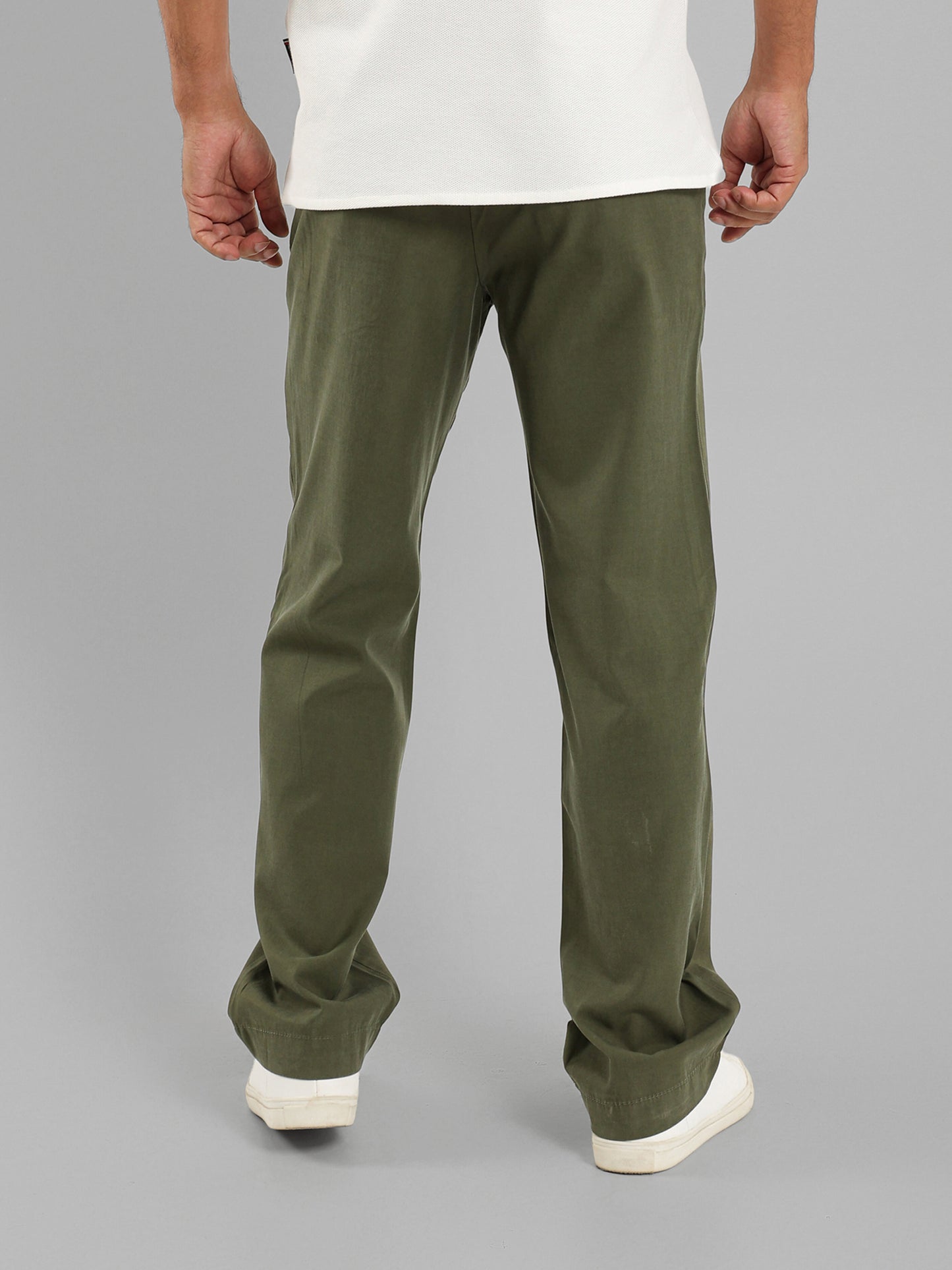 Cargo Belt Pressed Crease Pants