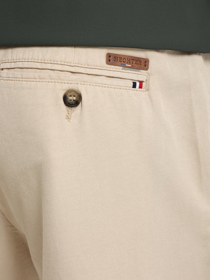 Front Pleats Shorts with Zip Secure Pocket