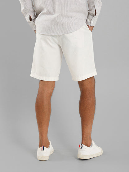 Front Pleats Shorts with Zip Secure Pocket