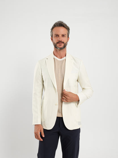 Flap Pocket Half-Lined Blazer