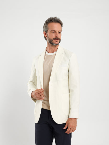 Flap Pocket Half-Lined Blazer