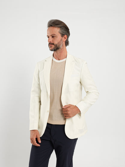 Flap Pocket Half-Lined Blazer